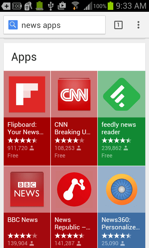News apps for mobile