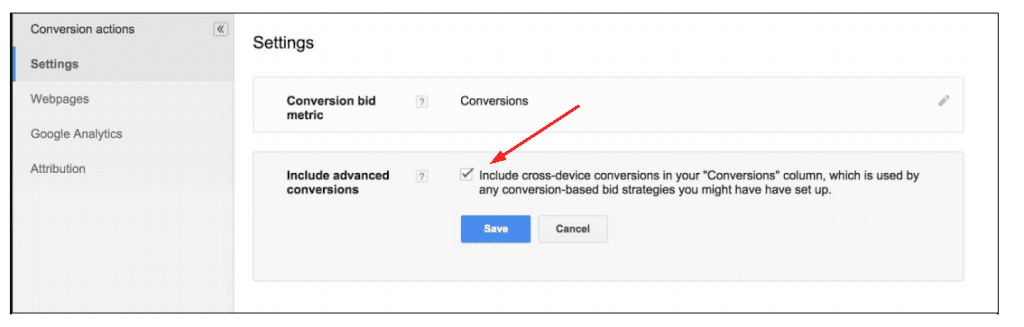 Adwords cross device converions automated bidding