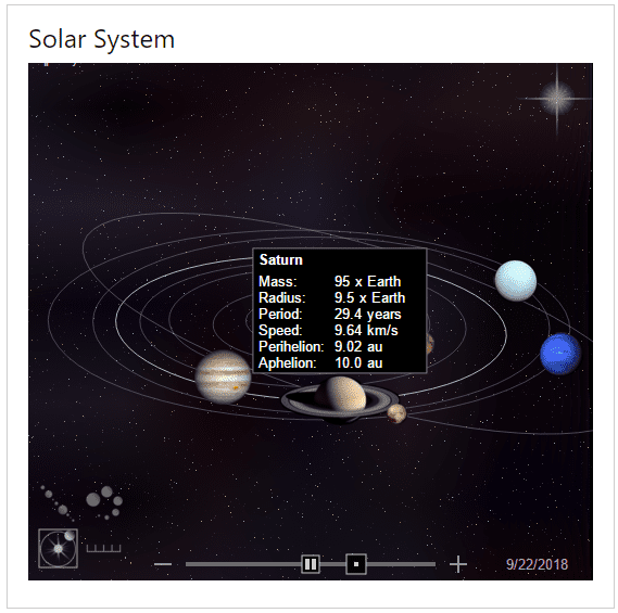 Bing solar system overlay